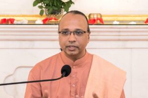 Swami Ishwarananda conducts the event, Ranchi.