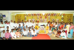 Monks with Anantapur devotees.