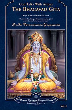 God talks with Arjuna-book-cover works paramahansa yogananda commentary