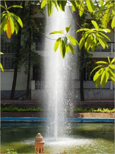 Water fountain depicting success.