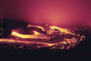 Melting of Lava represents merging of soul in God.