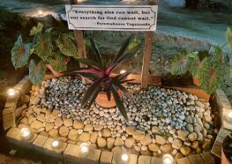 YSS Chennai Ashram Diwali 2024 - Hallowed lamp-lit ashram nooks