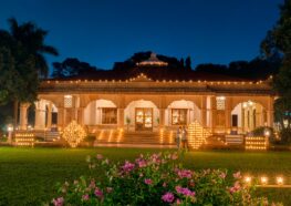 YSS Ranchi Ashram Diwali 2024 - Dhyana Mandir presents spectacular view with lights atop its roof