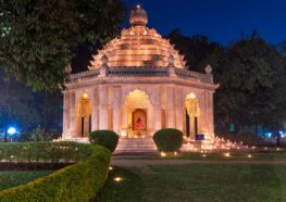 YSS Ranchi Ashram Diwali 2024 - Smriti Mandir aglow with candle lights