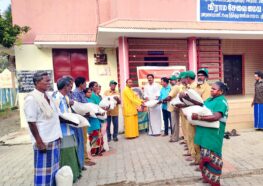 YSS Chennai Ashram Janmotsav 2025 - Charitable service led by Brahmachari Niranjanananda