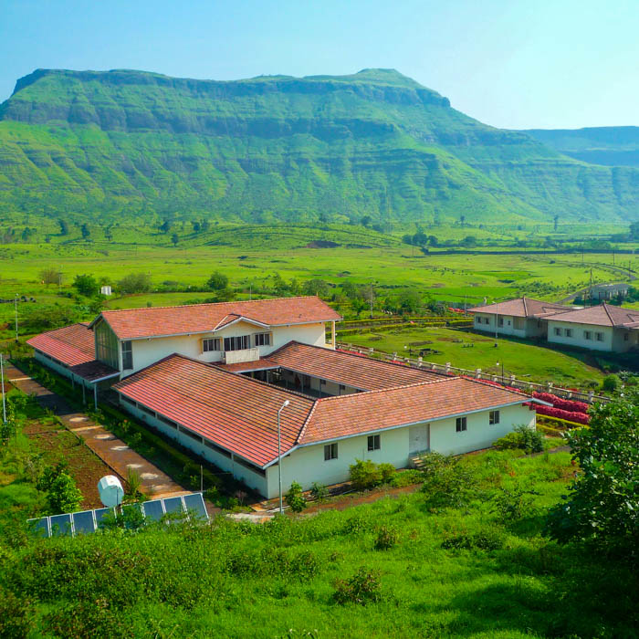 YSS Igatpuri Retreat Overview Facing Mountain Range Featured Image