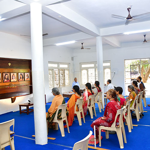 YSS Rajahmundry Retreat – Morning Group Meditation