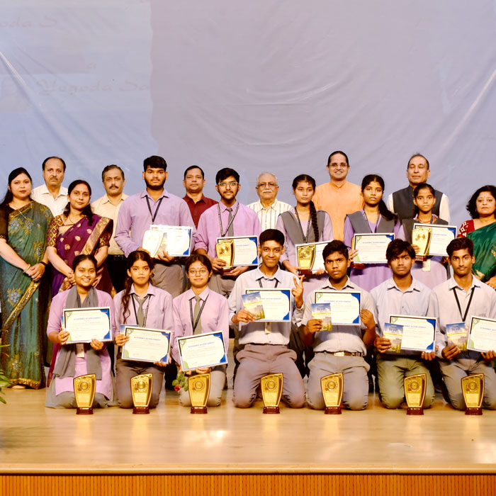 Group Photo of Meritorious Students - 2025 - YSS Educational Institutions, Jagannathpur
