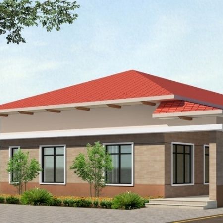 नवीकृत ओपीडी ब्लॉक का वास्तु-चित्रण...